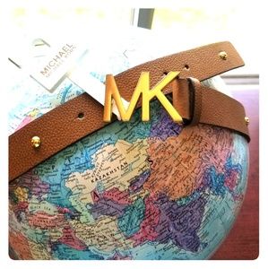 Michael Kors XL Leather Studded Belt NWT